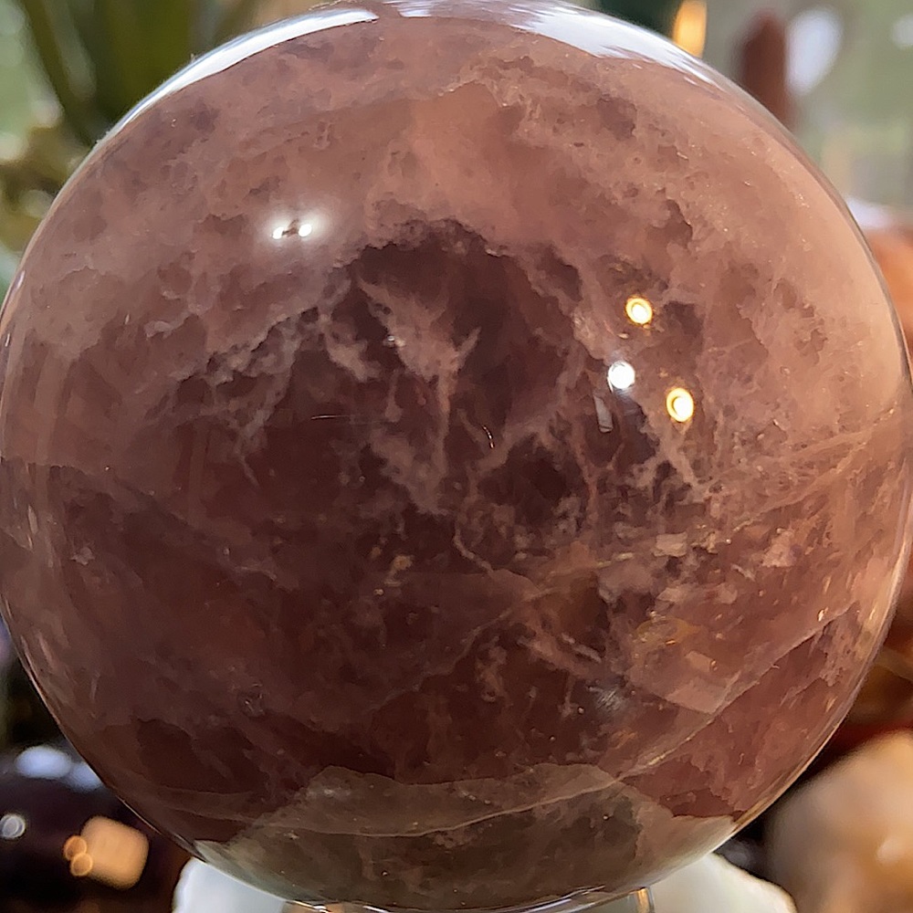 Purple Fluorite Crystal Sphere! Incredible! Watch The Video! - Picture 3 of 11